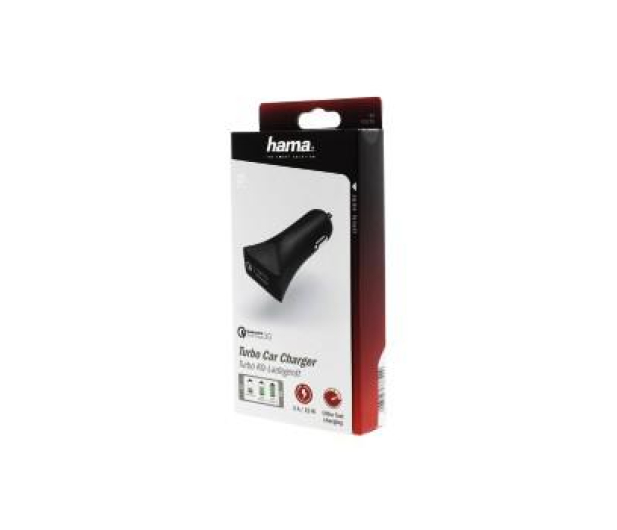 Hama ŁADOWARKA SAMOCHODOWA 1xUSB QC 3.0 CZARNA # - 1436595 - zdjęcie 3